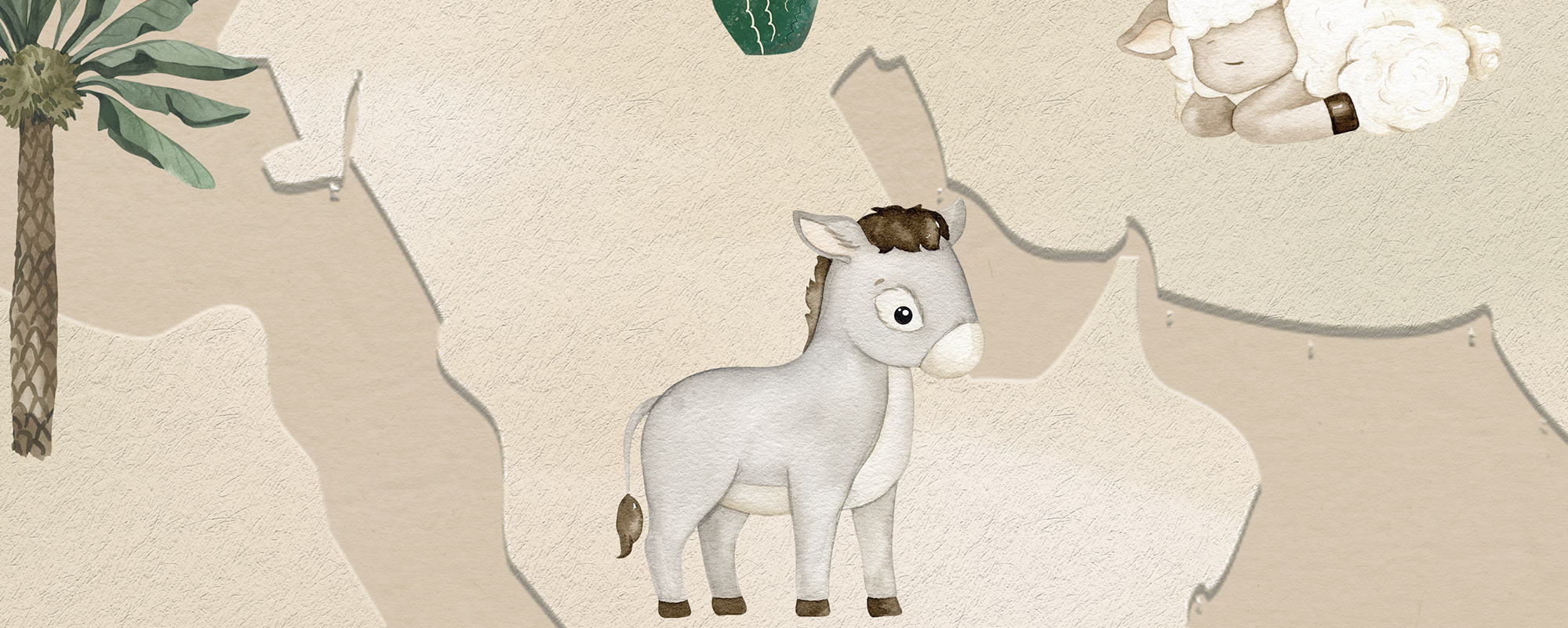 Lastetoa tapeet – Loomade atlas – beež