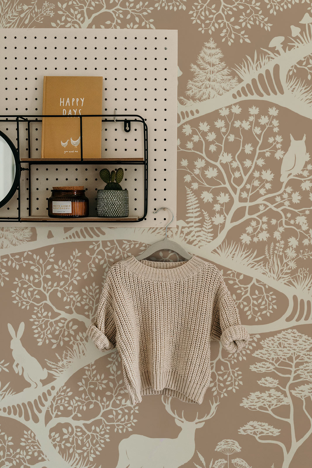 Nordic Nature in Beige-White