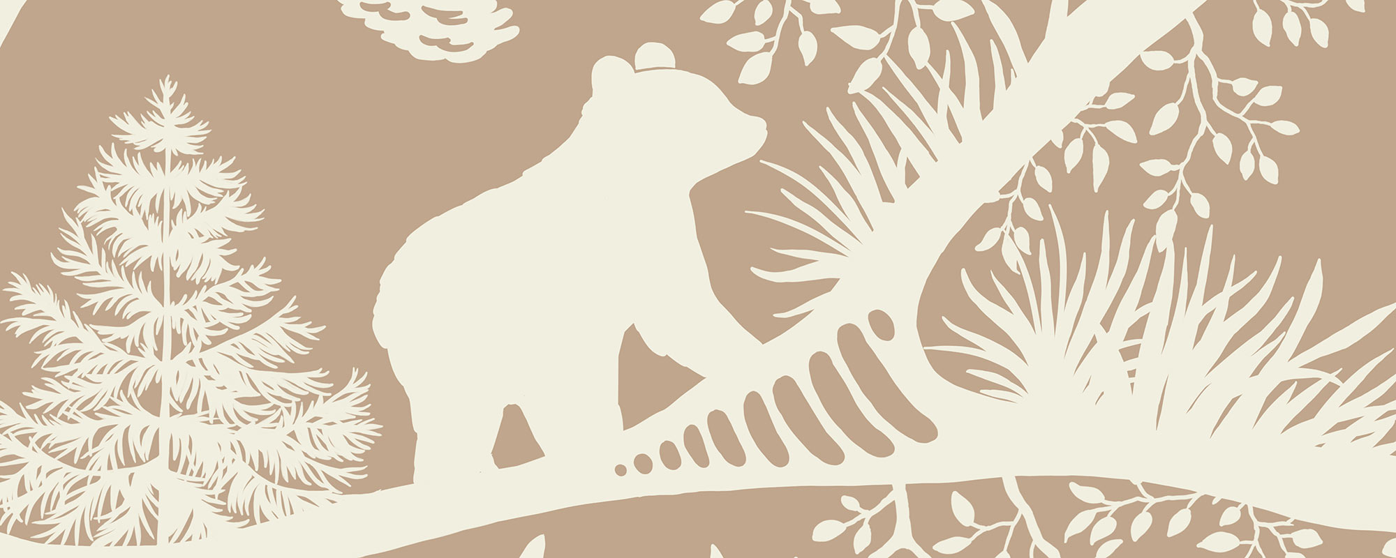 Nordic Nature in Beige-White