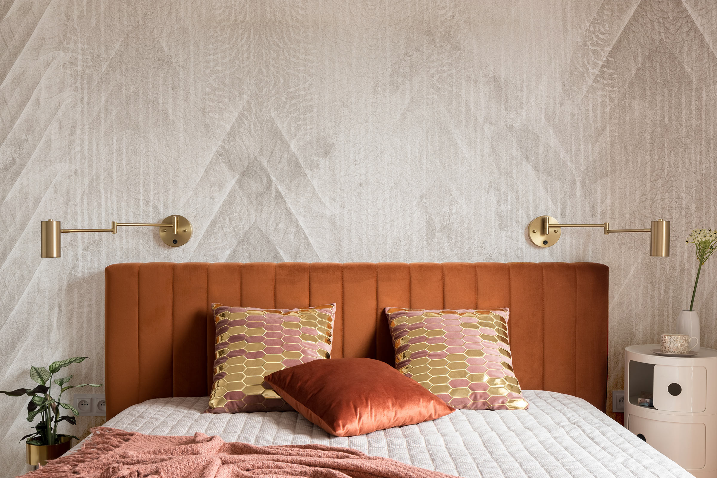 Herringbone Rain – Beige