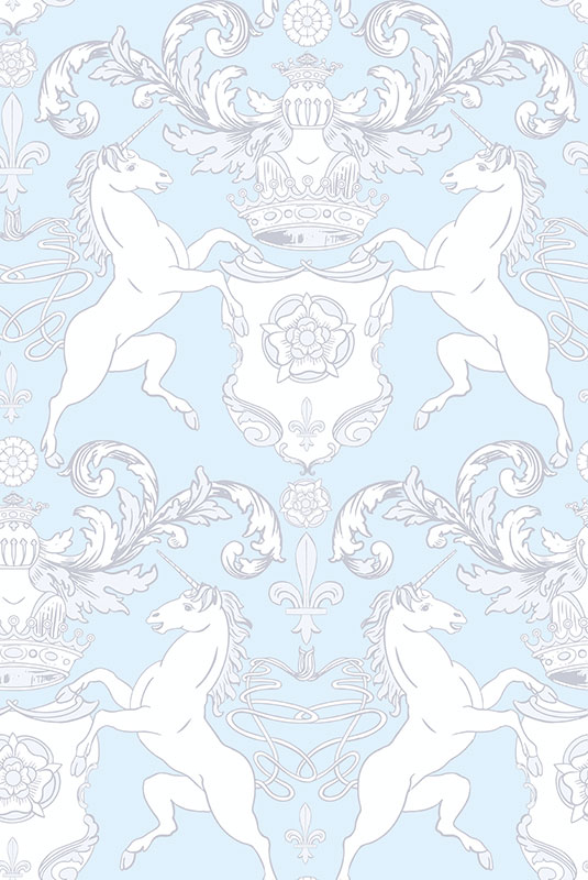 Salon of Unicorns – Light Blue