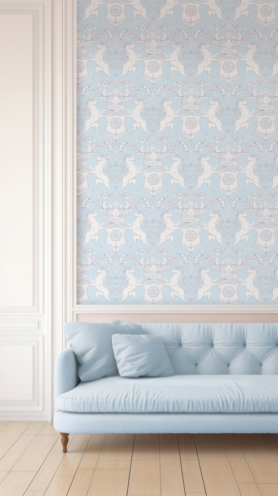 Salon of Unicorns – Light Blue