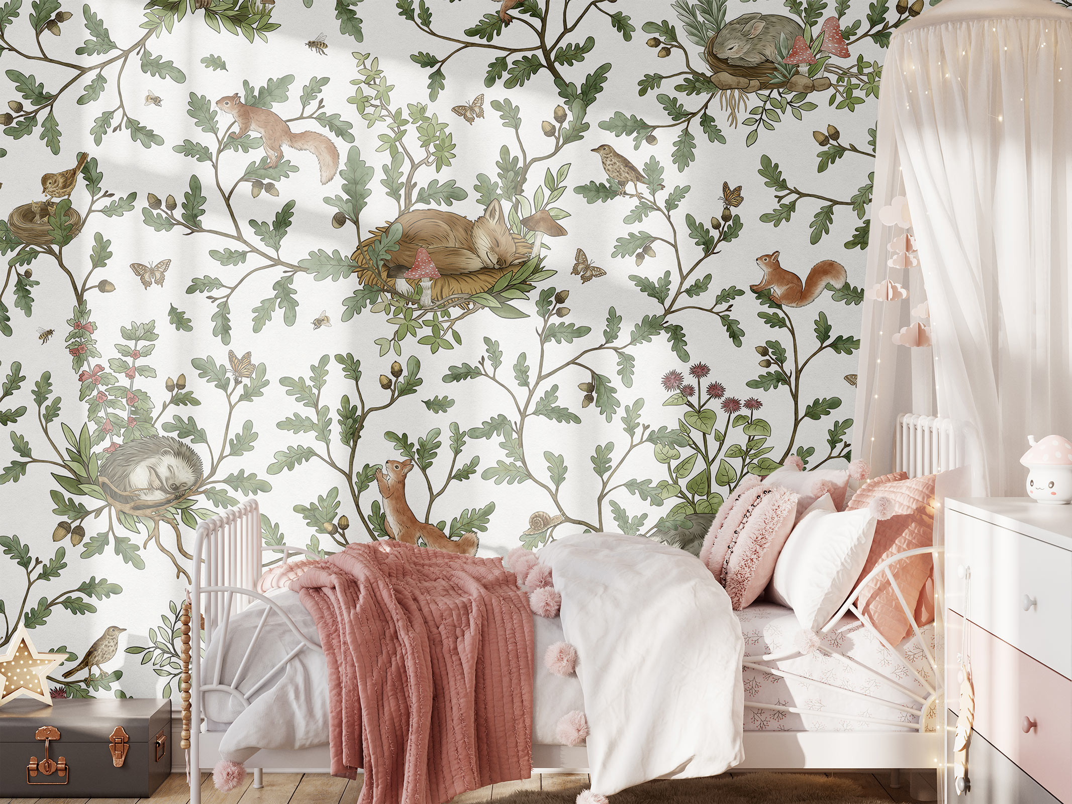 Playful Woods – White