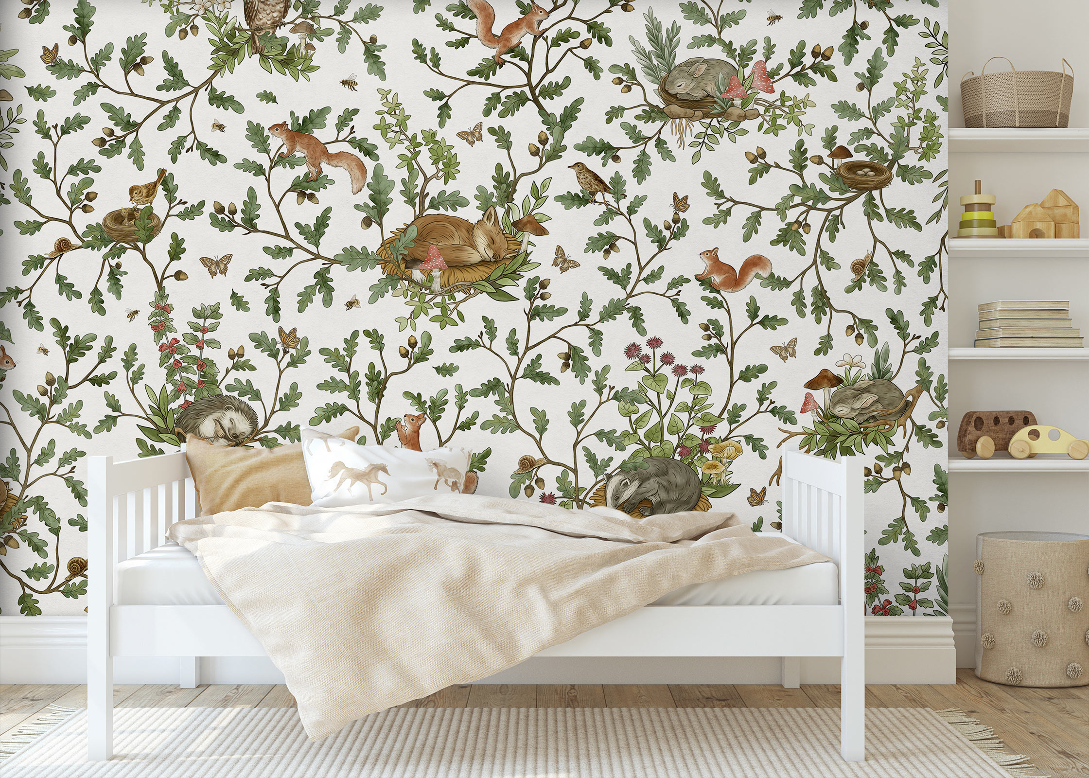 Playful Woods – White