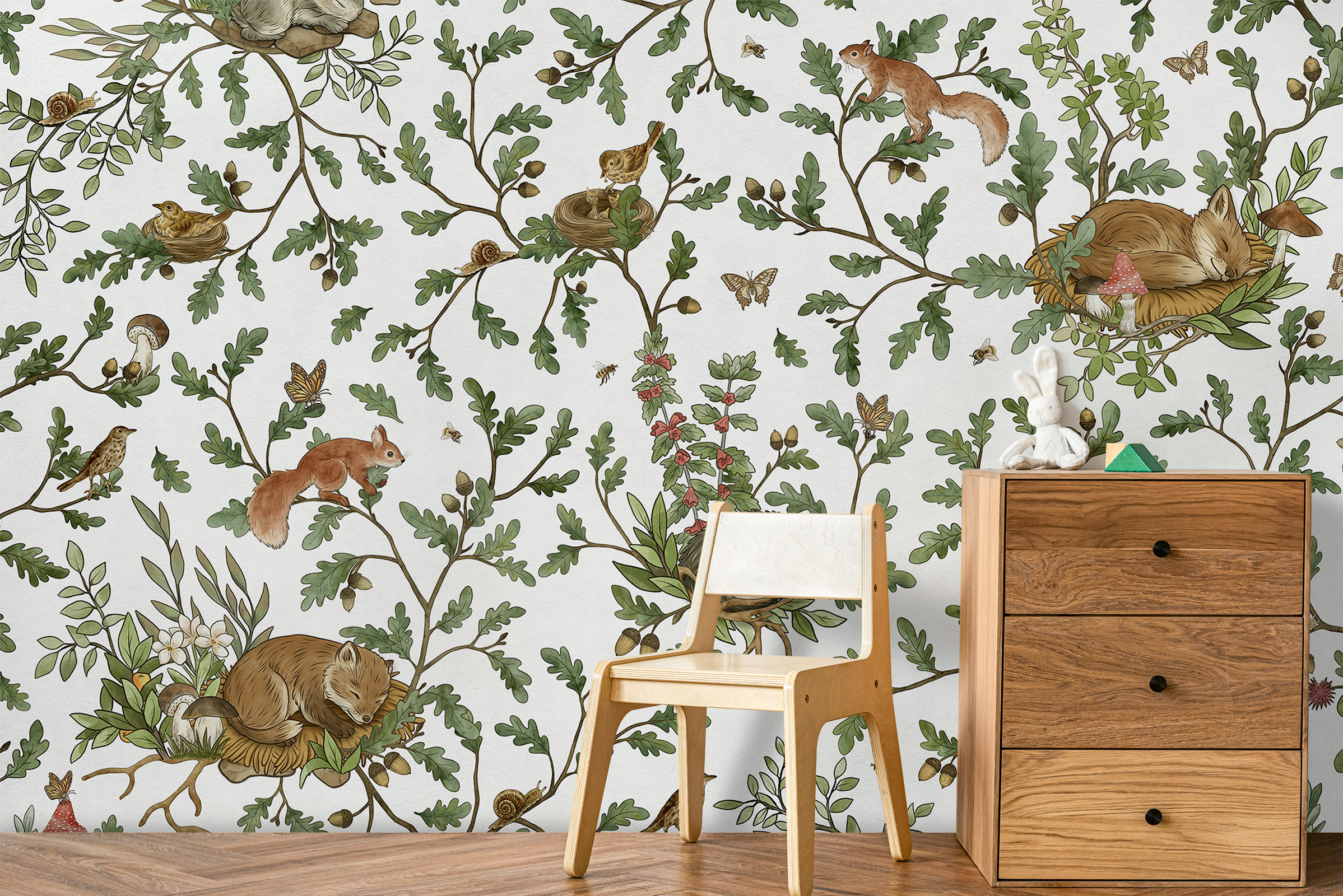 Playful Woods – White