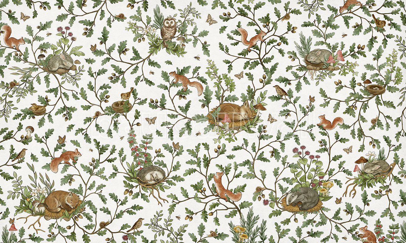 Playful Woods – White