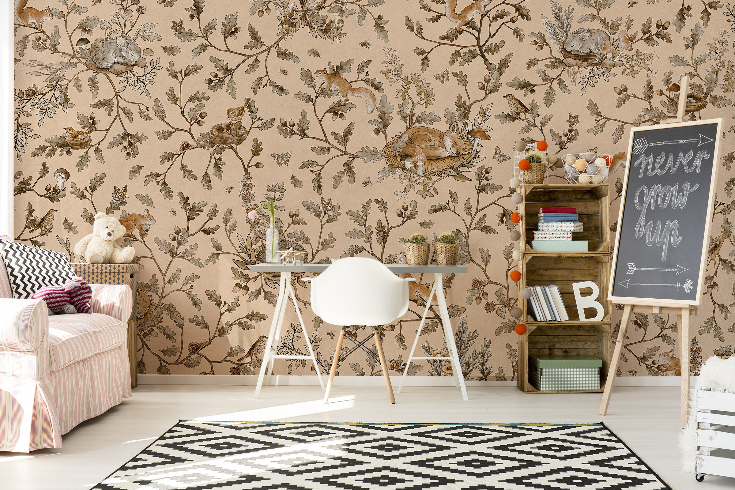 Playful Woods – Vintage Beige