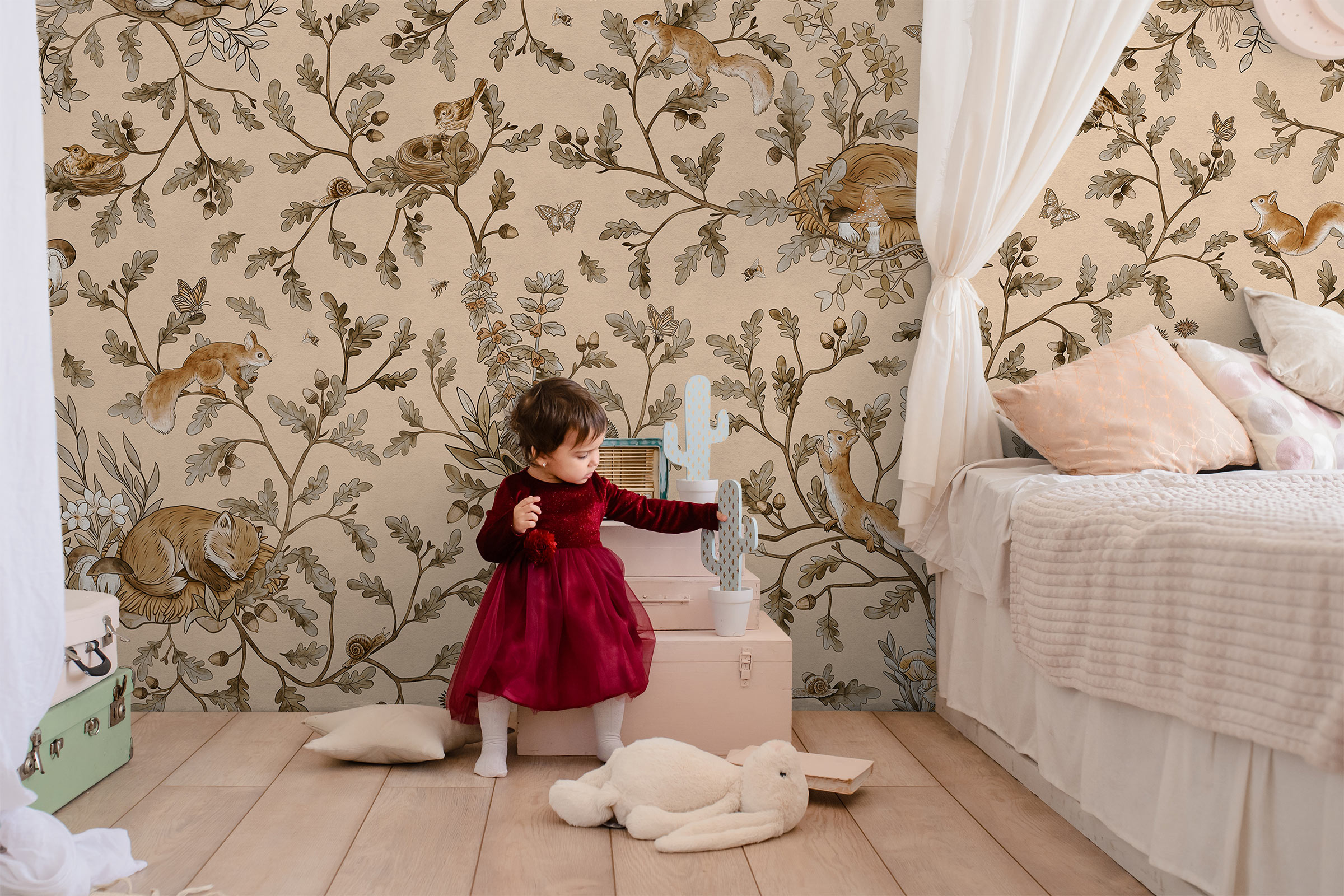 Playful Woods – Vintage Beige