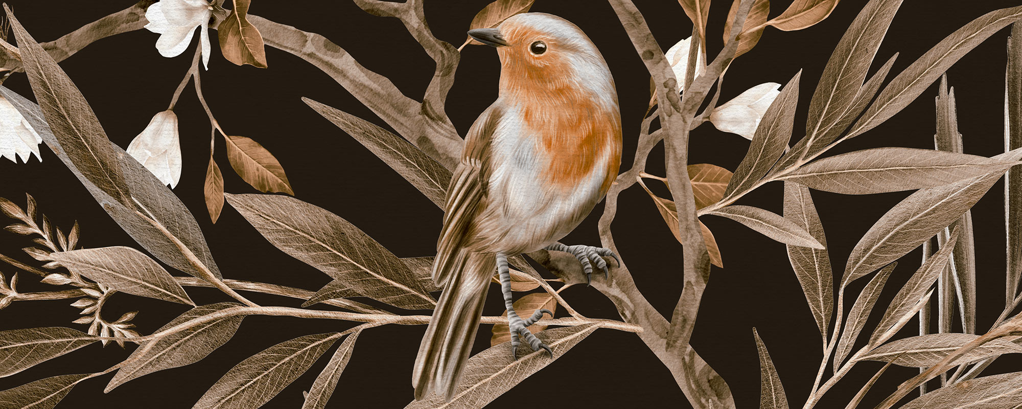 Playful Robins Vintage – Black