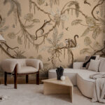 Playful Monkeys – Vintage Beige