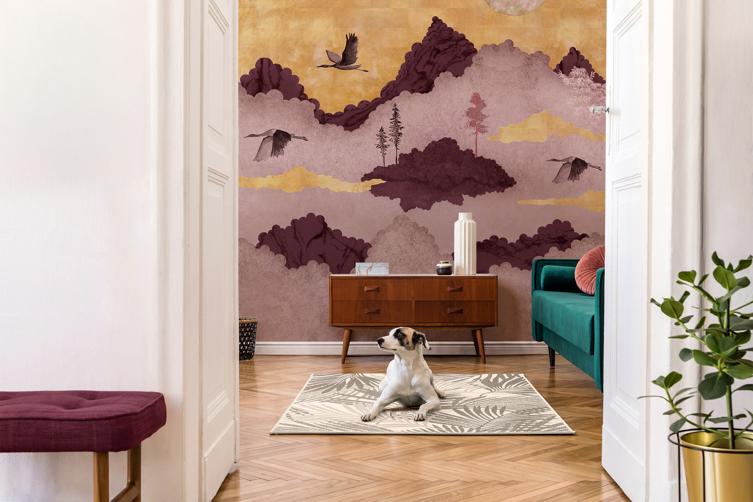 Pilverännak – burgundiapunane