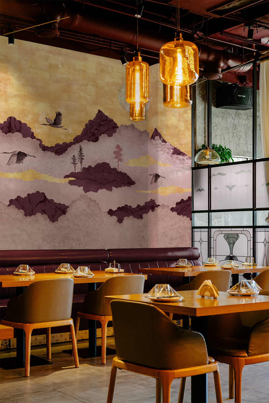 Pilverännak – burgundiapunane