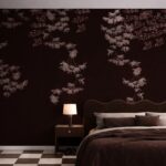 Byobu Blooms – Chocolate Brown