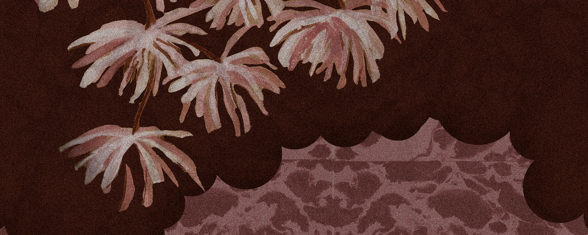 Suminagashi – punakaspruun