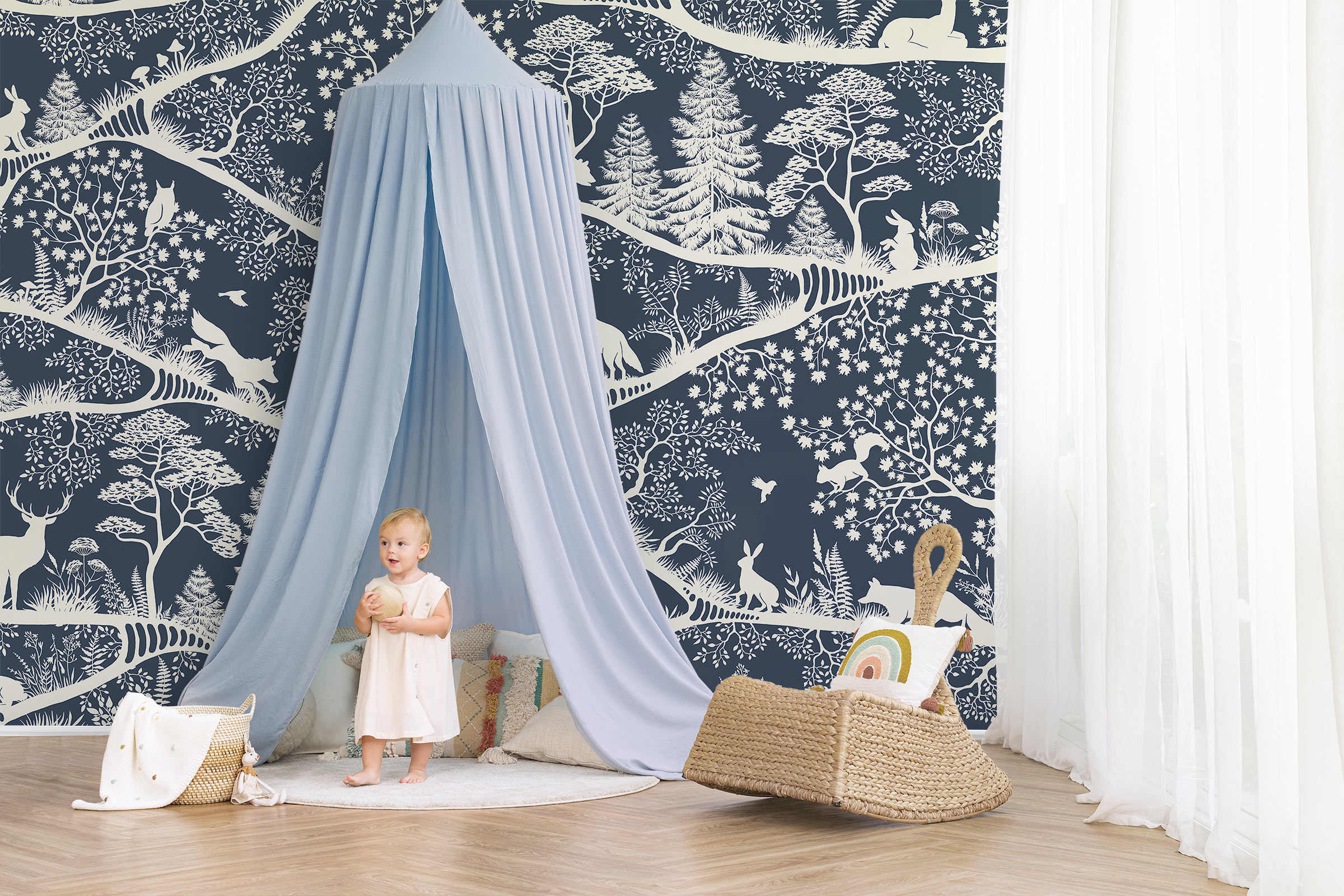 Nordic Nature in Blue-White