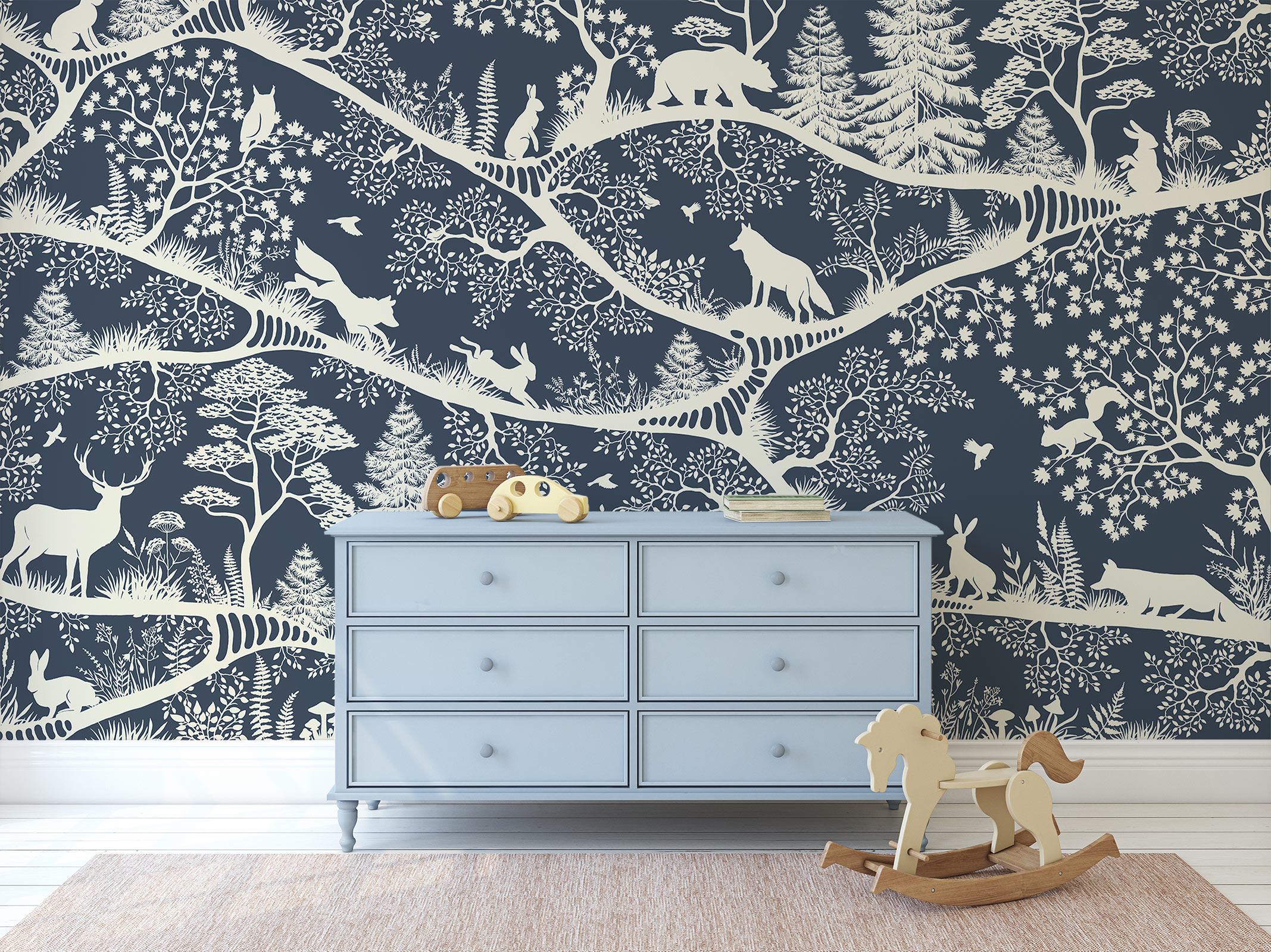 Nordic Nature in Blue-White