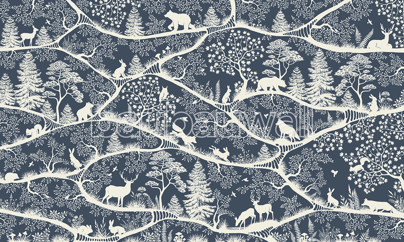 Nordic Nature in Blue-White