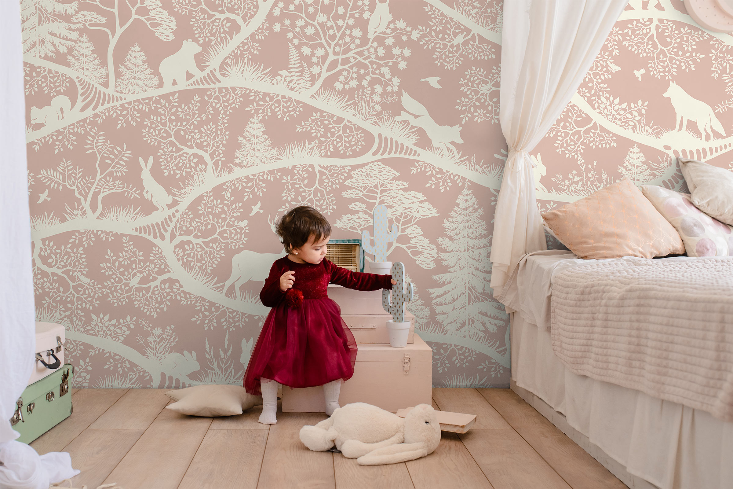 Nordic Nature in Pink-White