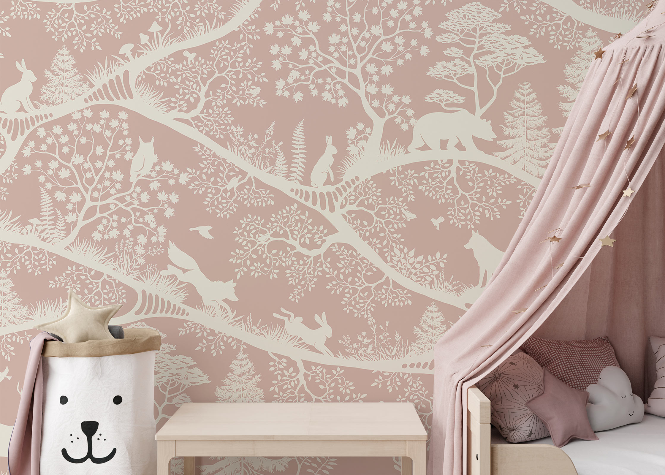 Nordic Nature in Pink-White