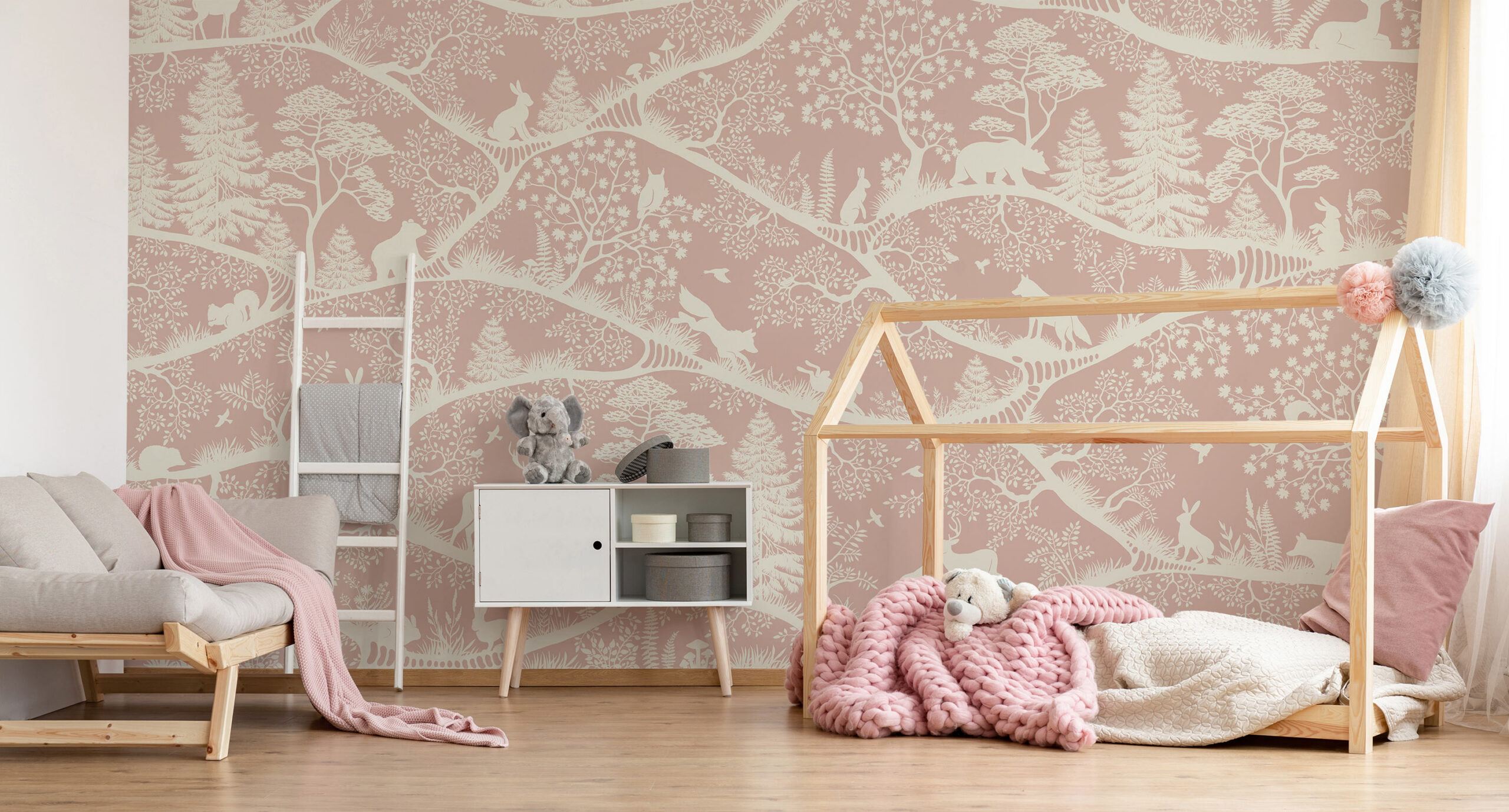 Nordic Nature in Pink-White