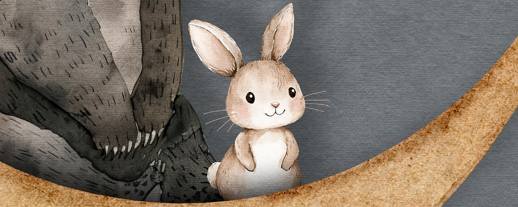 Bear on the Moon – Grey