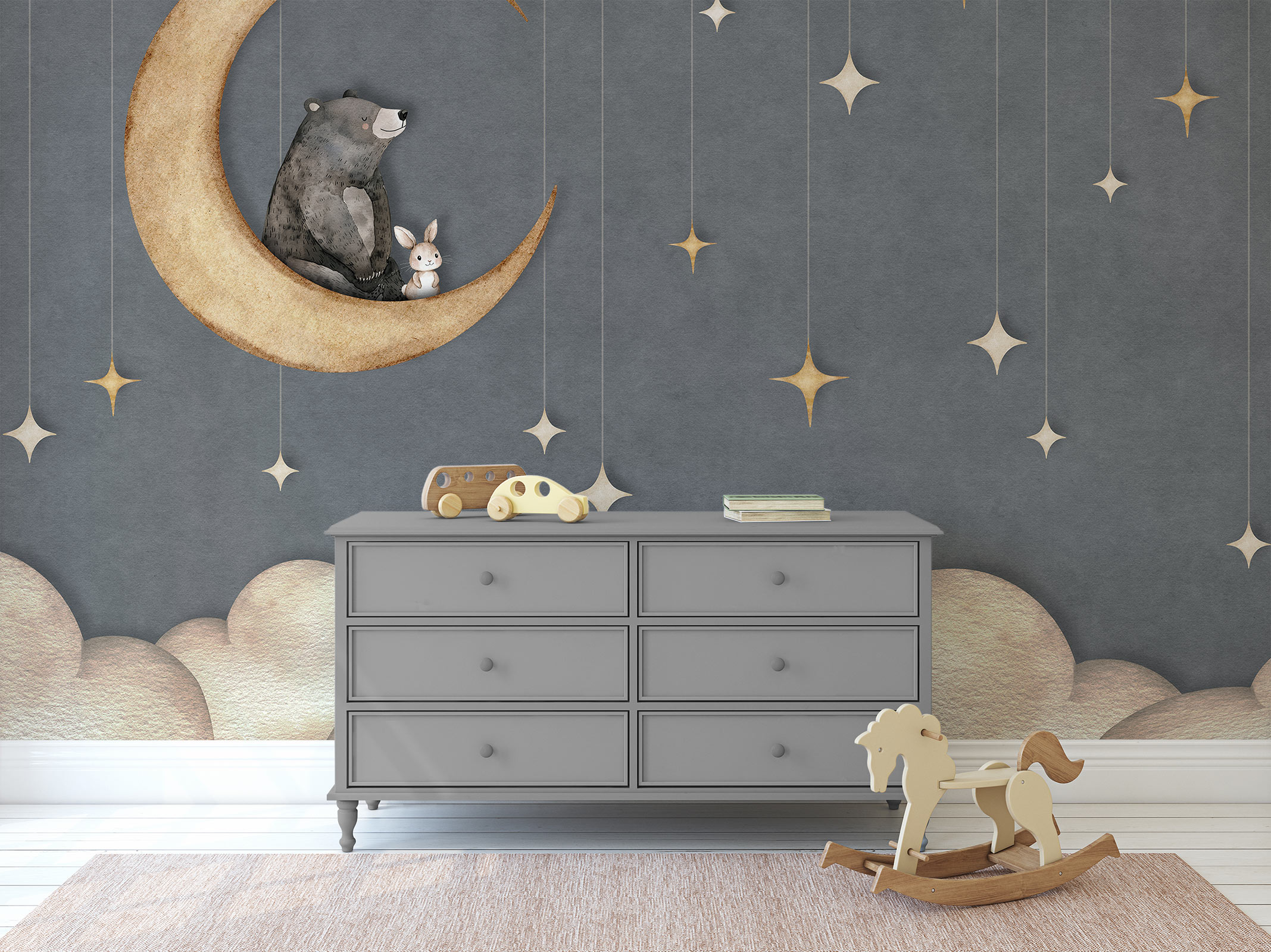 Bear on the Moon – Grey