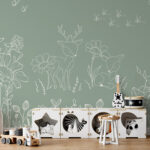 Deer Doodles – Green