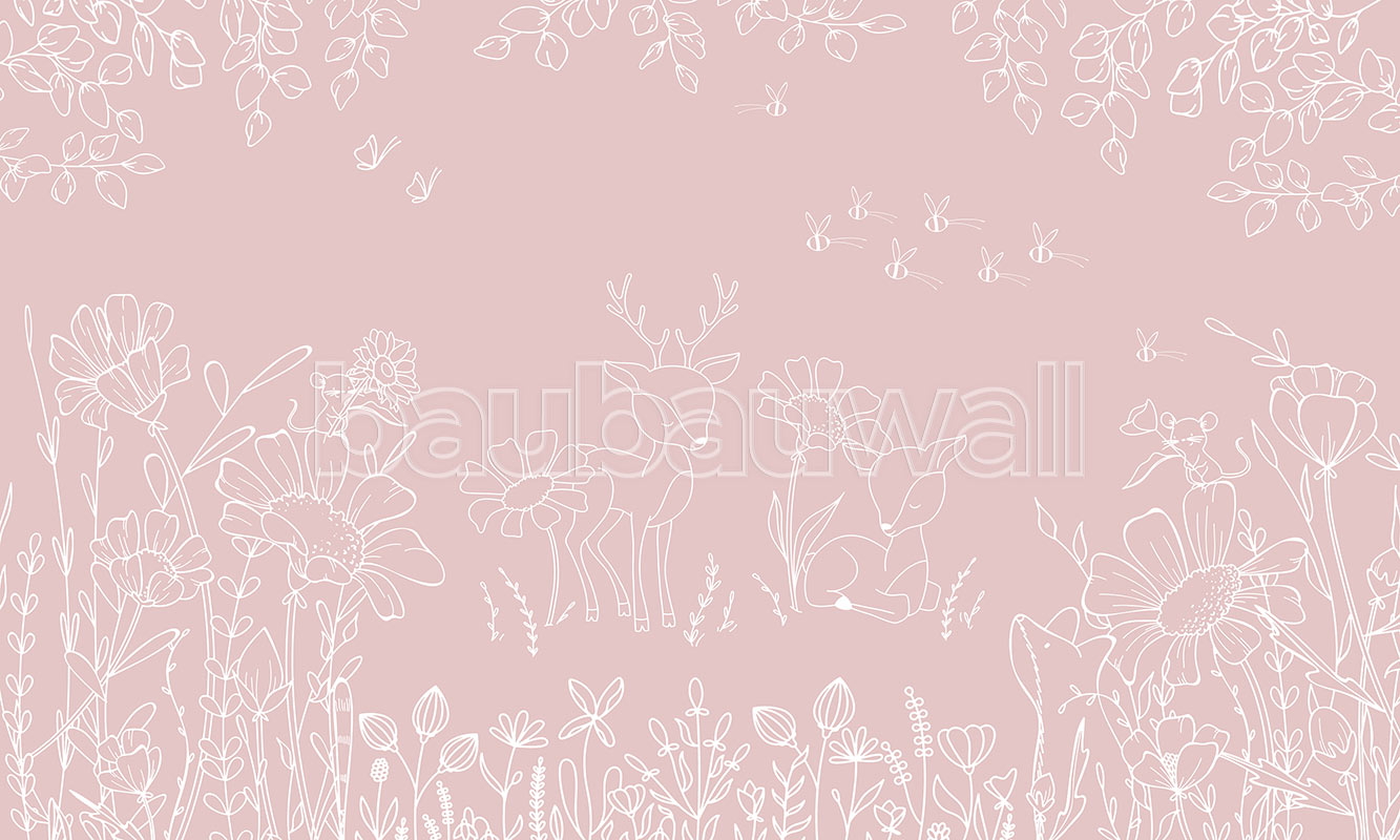 Deer Doodles – Pink