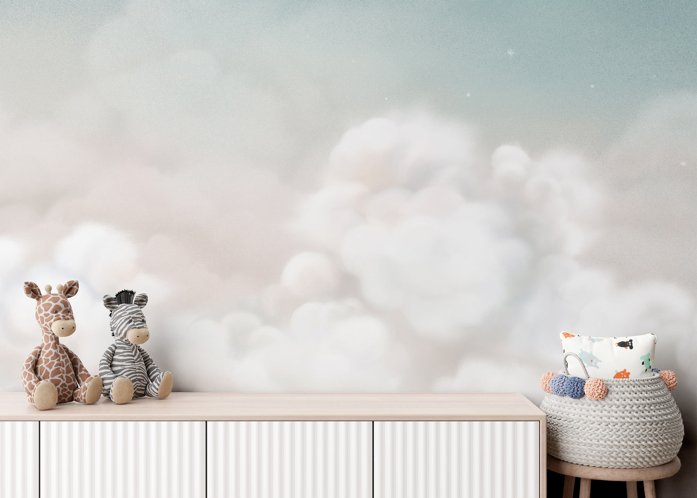 Calming Clouds – Light Blue