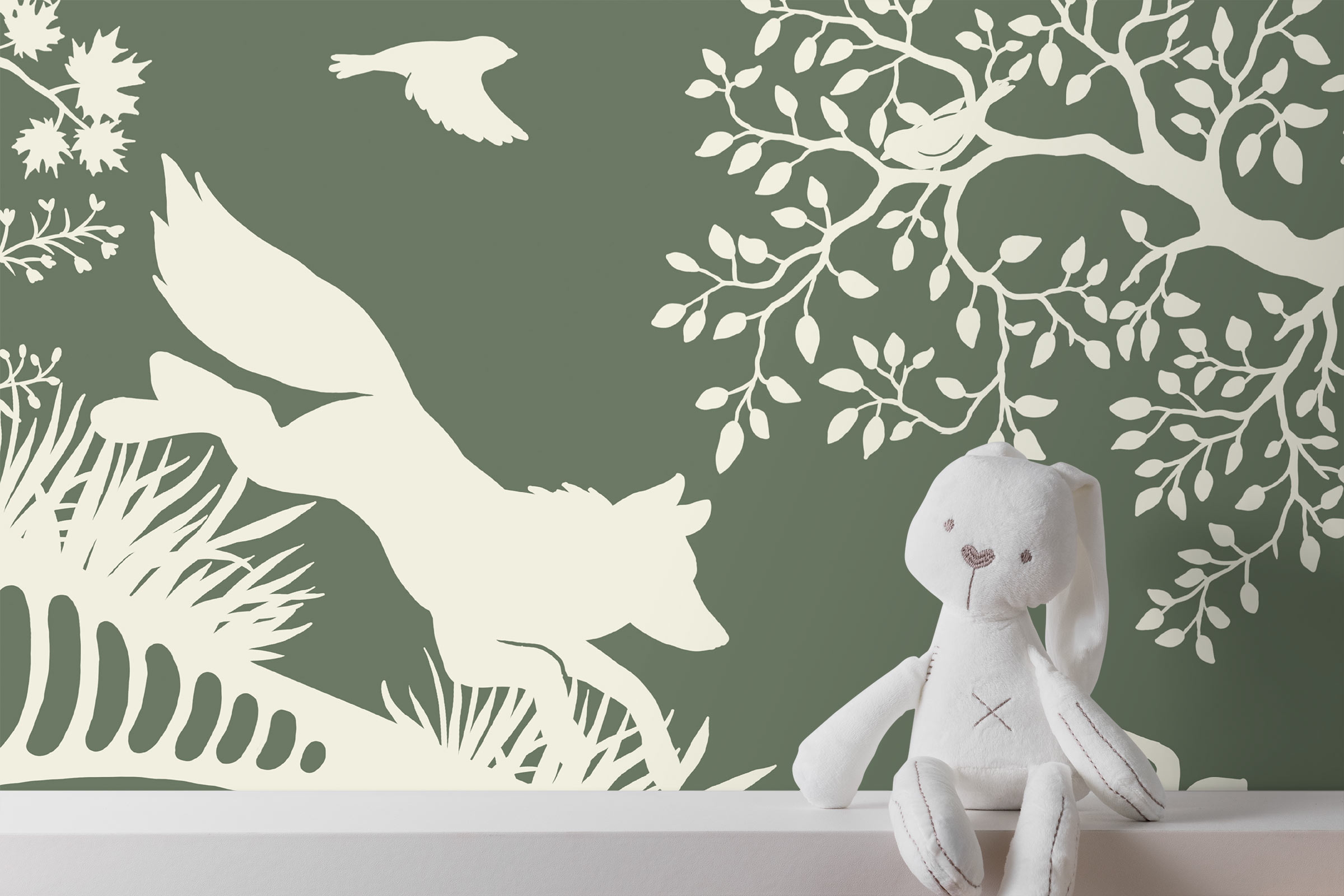 Nordic Nature in Green-White