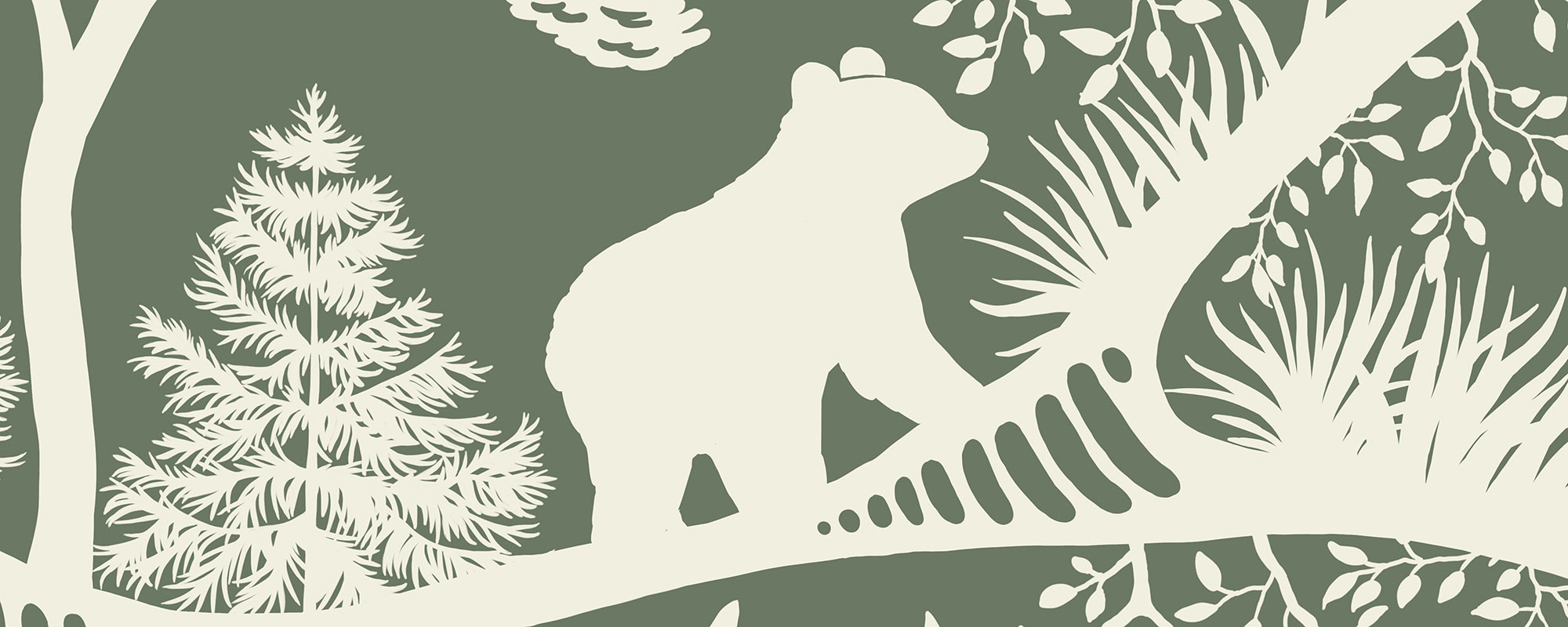 Nordic Nature in Green-White