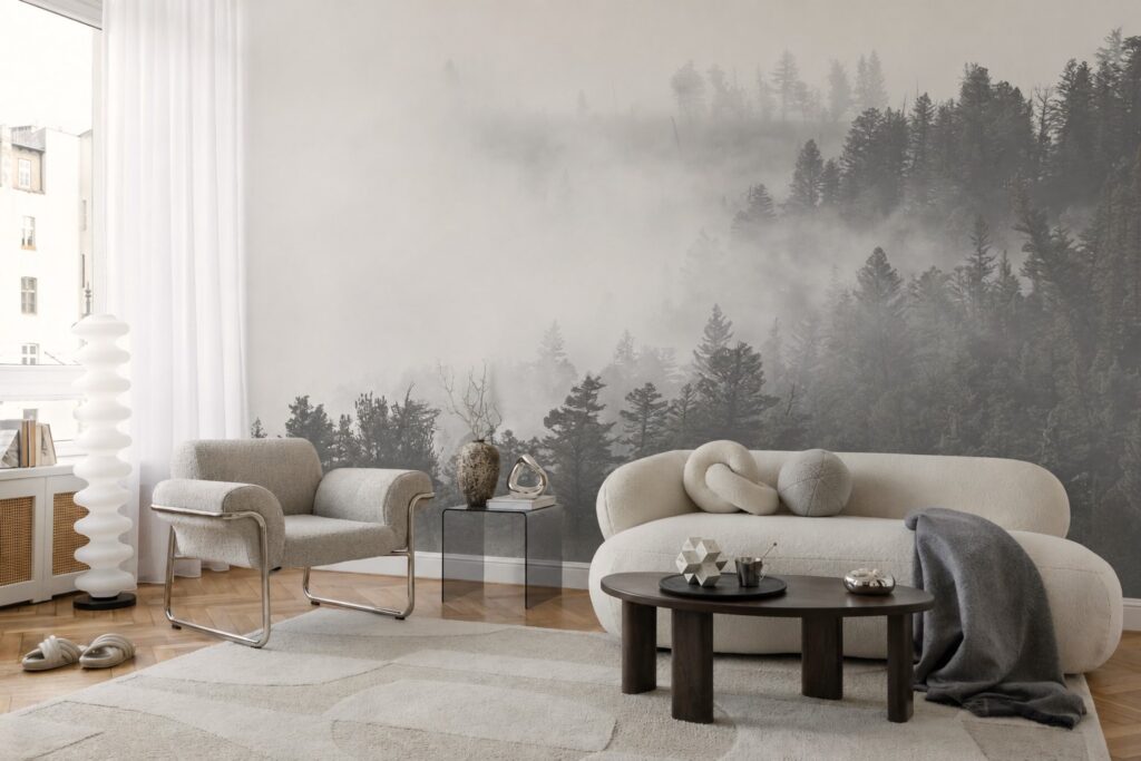 Where fog forest wallpaper works best