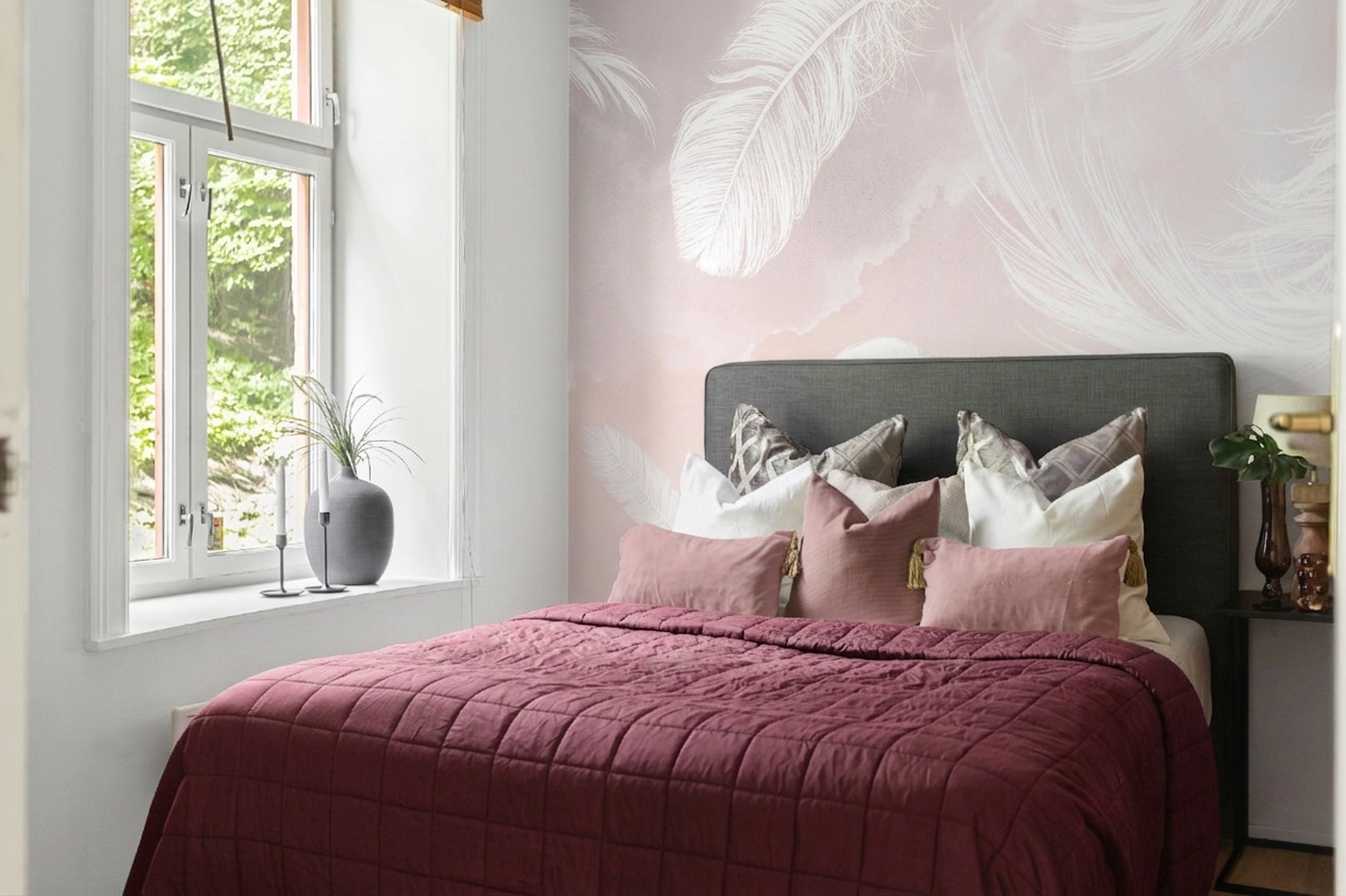 Falling Feathers – Pink