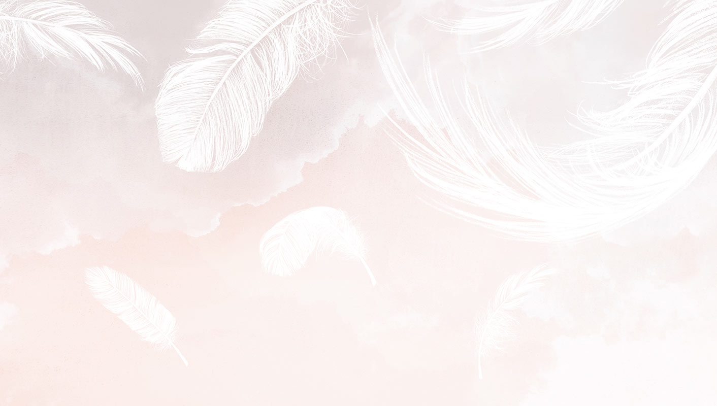 Falling Feathers – Pink