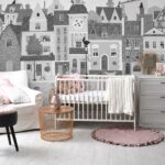 Lastetoa tapeet Linn ja kassid – hall