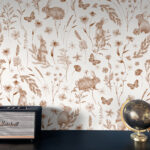 Country Rabbits – Sepia Beige